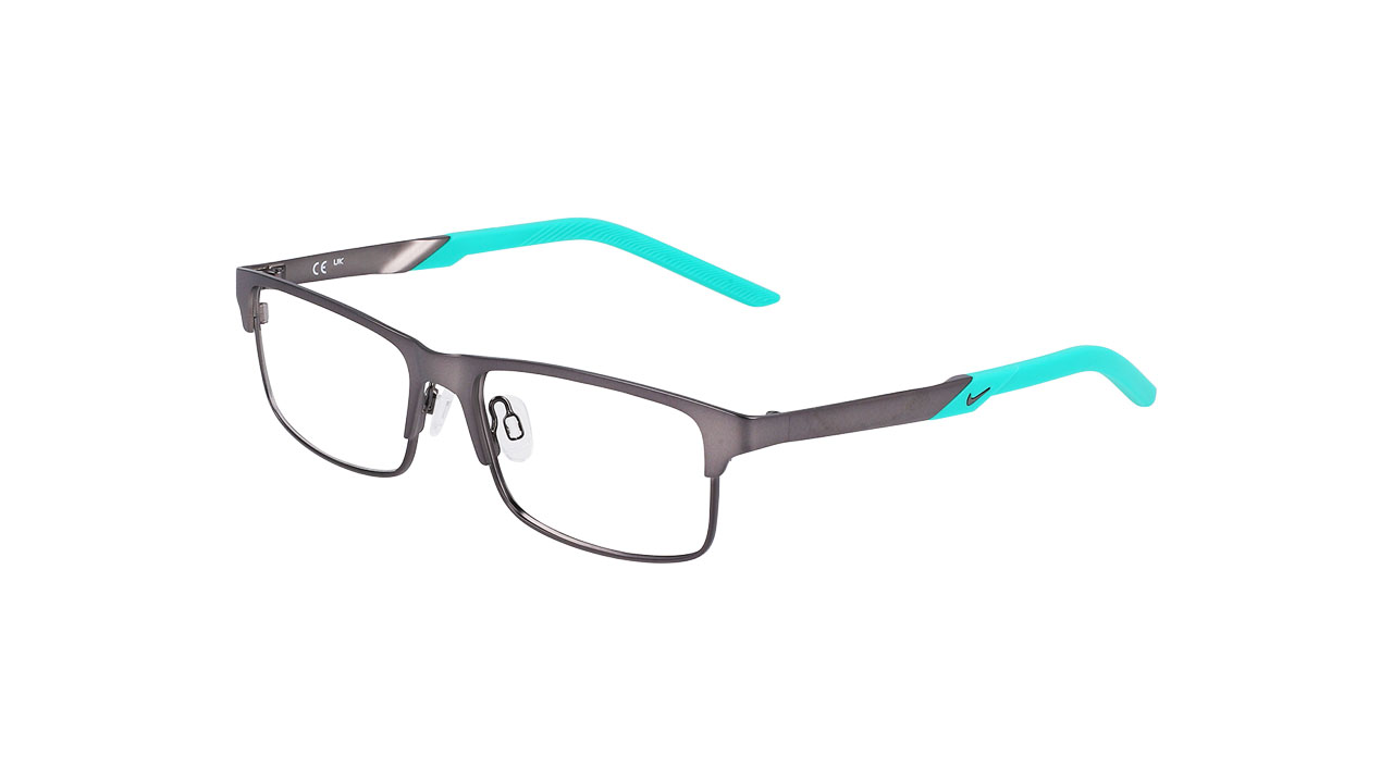 Paire de lunettes de vue Nike 5592 couleur gris - Côté à angle - Doyle