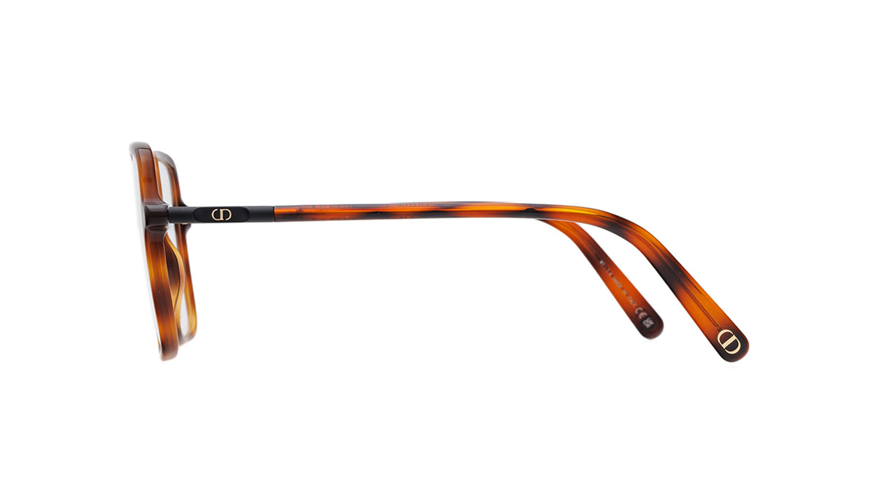 Paire de lunettes de vue Christian-dior Mini cd o s2i couleur brun - Côté droit - Doyle
