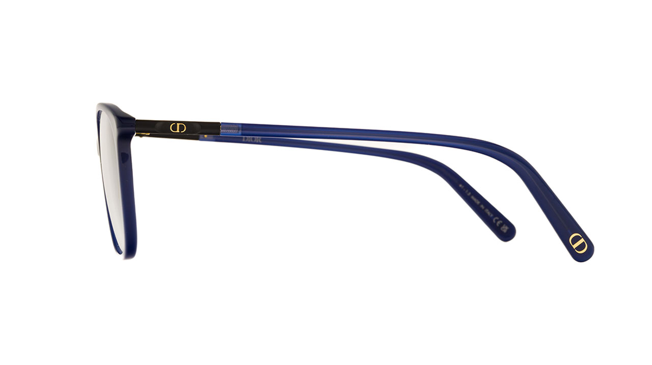 Paire de lunettes de vue Christian-dior Mini cd o s4i couleur marine - Côté droit - Doyle