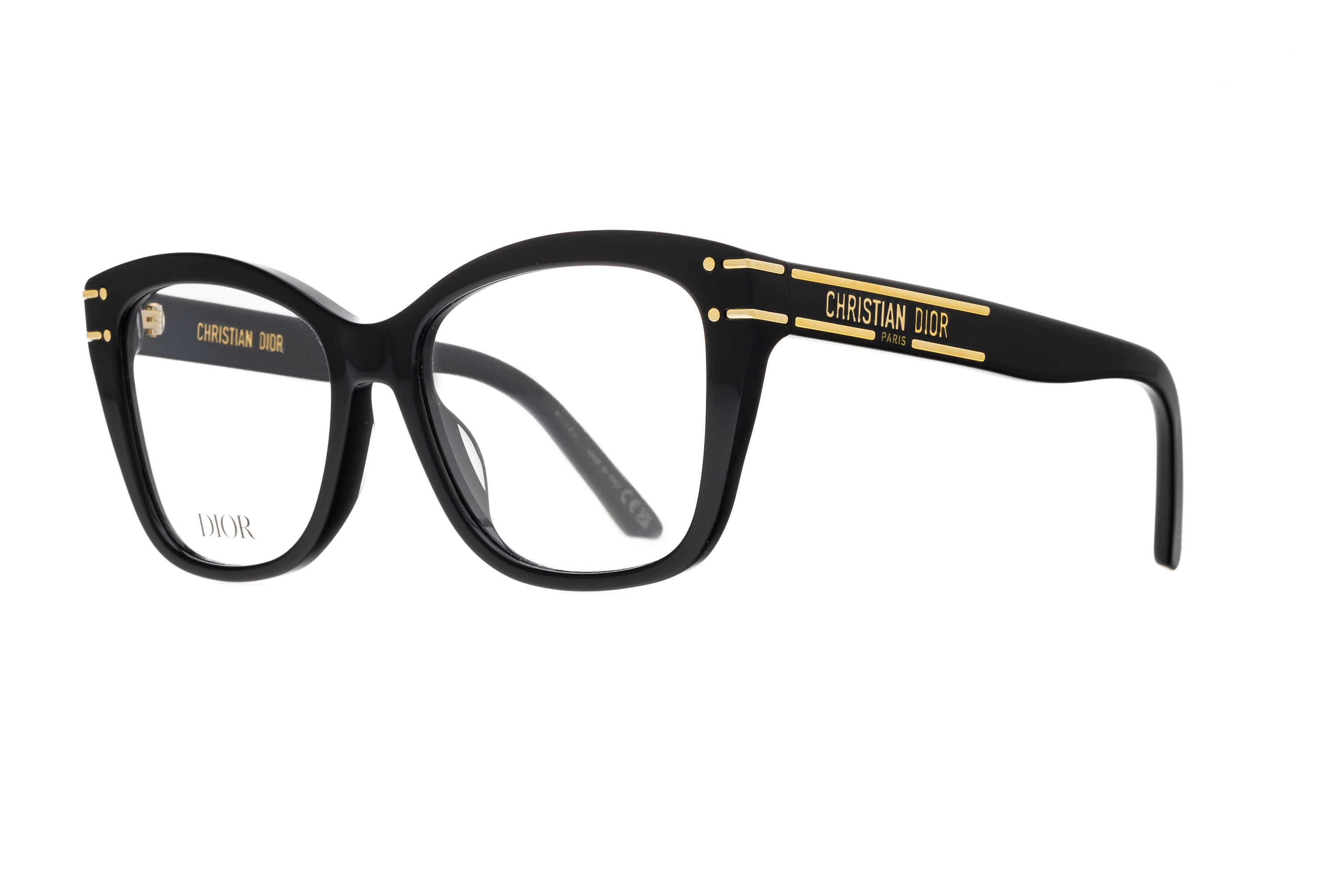 Glasses Christian-dior Diorsignatureo b3i, black gold colour - Doyle