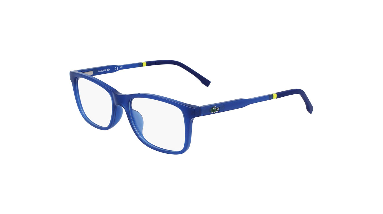 Paire de lunettes de vue Lacoste L3647 couleur marine - Côté à angle - Doyle