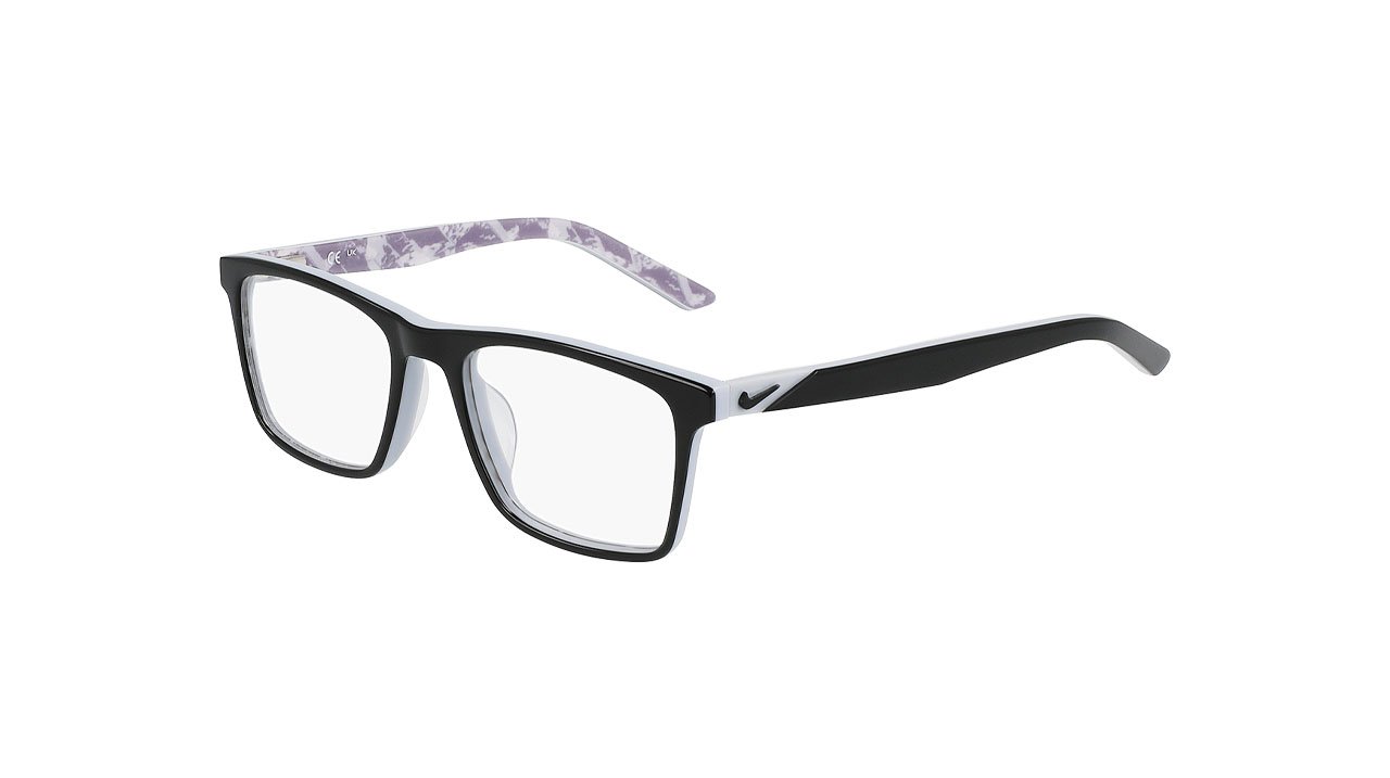 Paire de lunettes de vue Nike 5548 couleur noir - Côté à angle - Doyle