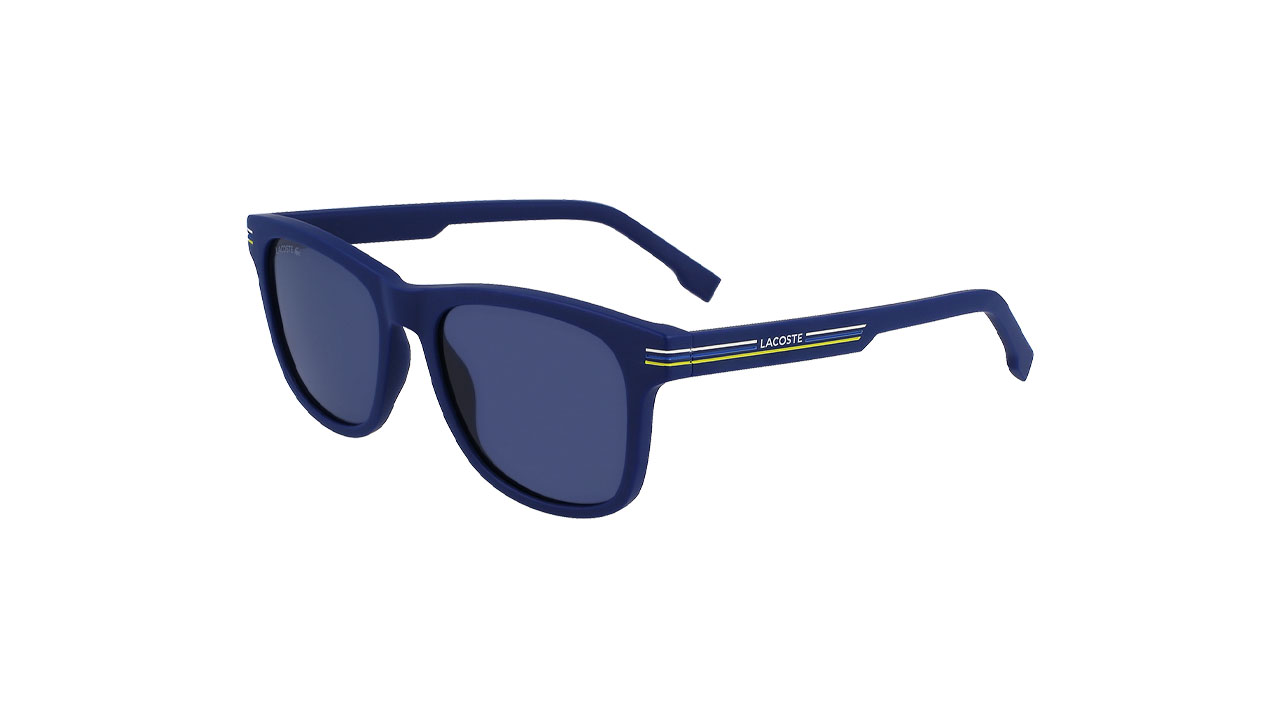 Paire de lunettes de soleil Lacoste L995s couleur marine - Côté à angle - Doyle