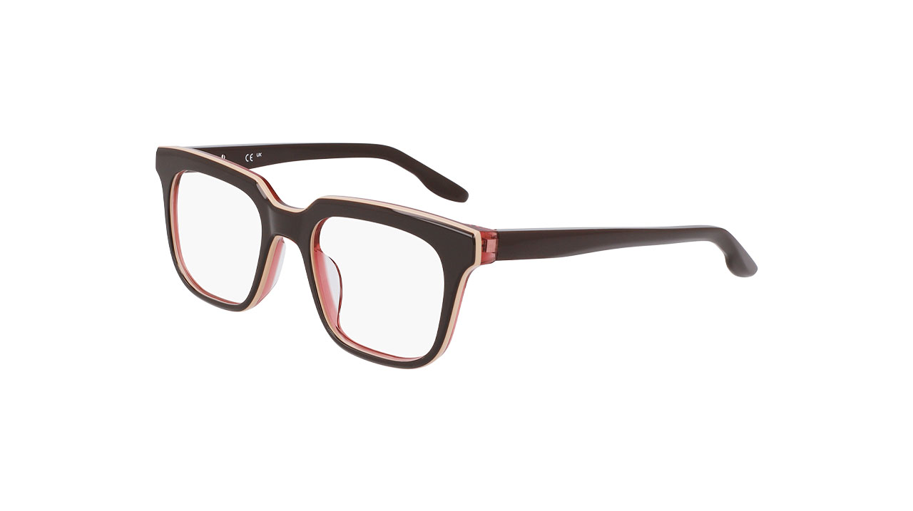 Paire de lunettes de vue Nike 7167 couleur brun - Côté à angle - Doyle