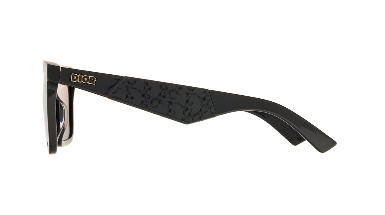 Paire de lunettes de soleil Christian-dior Dior b27 s1i /s couleur noir - Côté droit - Doyle