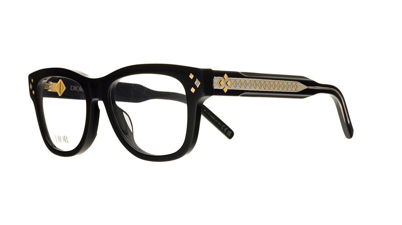 Glasses Christian-dior Cd diamondo s1i, black gold colour - Doyle