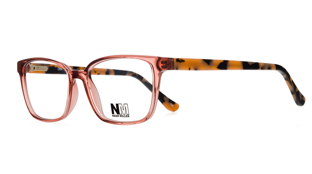 Paire de lunettes de vue Les-essentiels N.miller n017 couleur rose - Côté à angle - Doyle