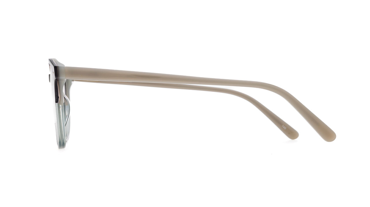Paire de lunettes de vue Les-essentiels N.miller n031 couleur gris - Côté droit - Doyle