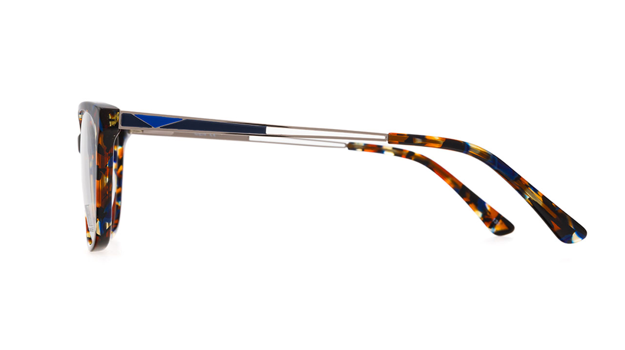 Paire de lunettes de vue Les-essentiels N.miller n043 couleur bleu - Côté droit - Doyle