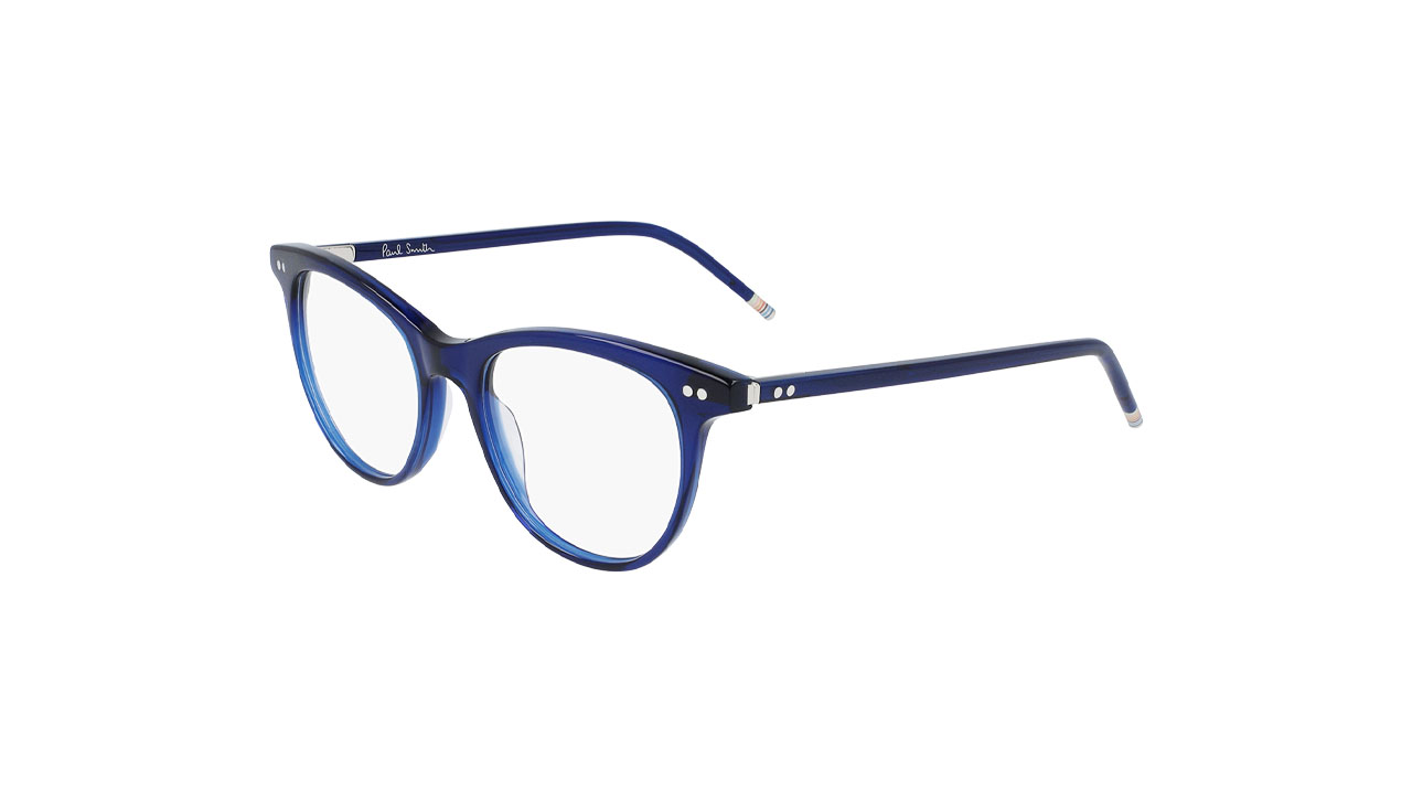 Paire de lunettes de vue Paul-smith Caxton couleur marine - Côté à angle - Doyle