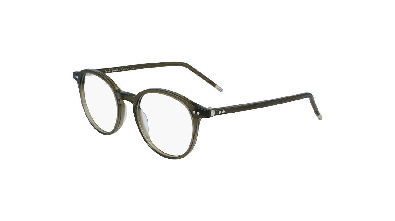 Paire de lunettes de vue Paul-smith Carlisle couleur vert - Côté à angle - Doyle
