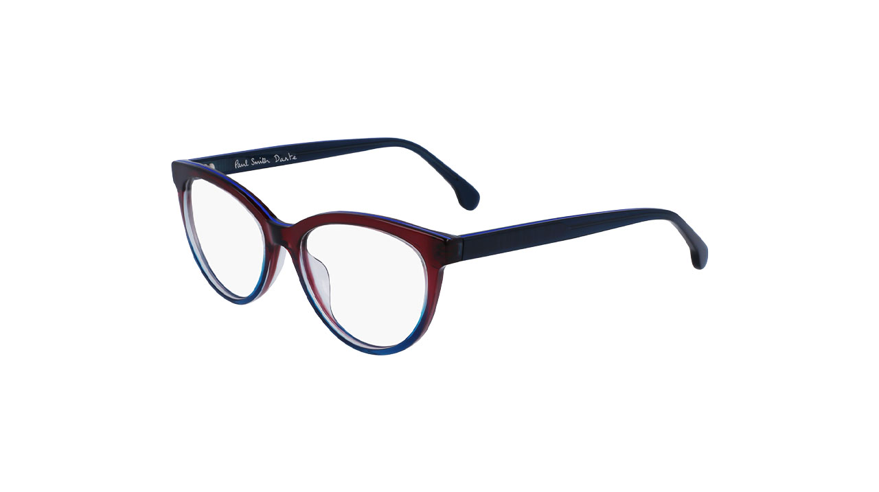 Paire de lunettes de vue Paul-smith Dante couleur brun - Côté à angle - Doyle