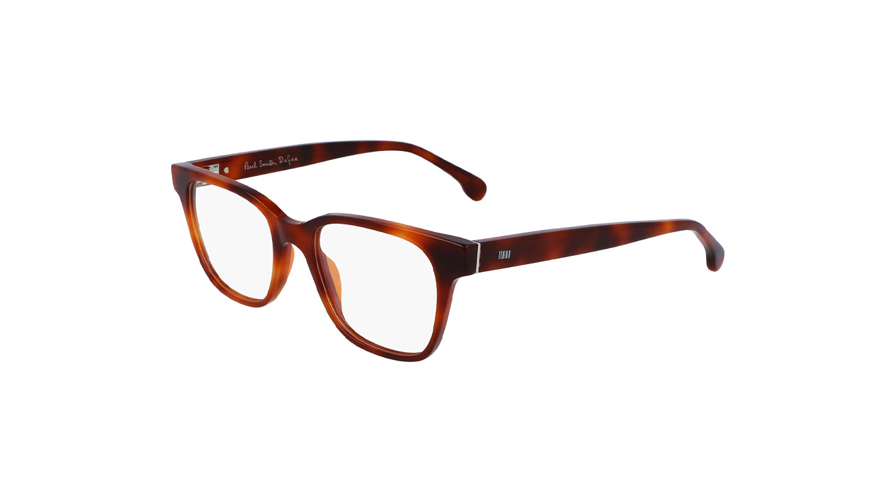 Paire de lunettes de vue Paul-smith Defoe couleur brun - Côté à angle - Doyle