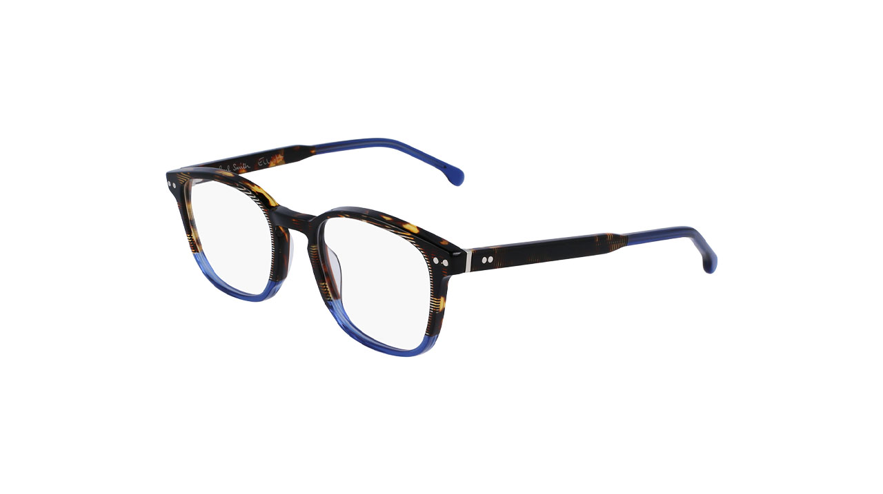 Paire de lunettes de vue Paul-smith Elliot couleur marine - Côté à angle - Doyle