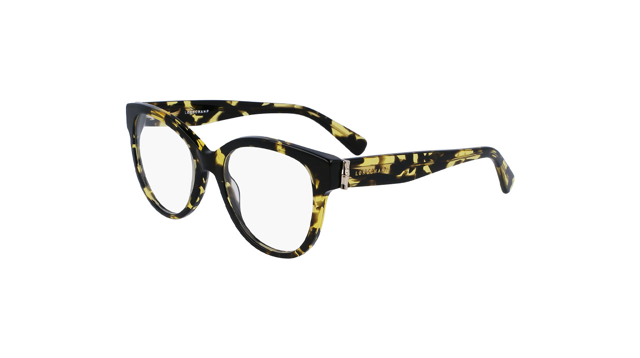 Paire de lunettes de vue Longchamp Lo2714 couleur brun - Côté à angle - Doyle