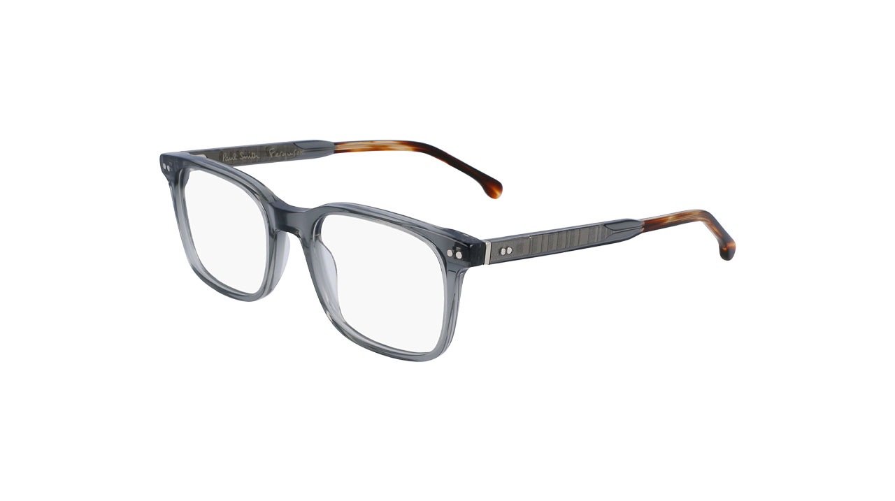Paire de lunettes de vue Paul-smith Ferguson couleur gris - Côté à angle - Doyle