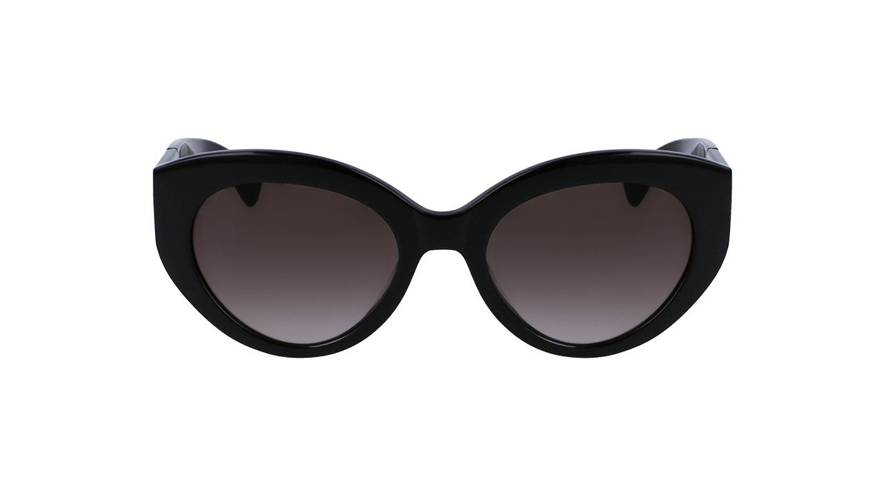 Paire de lunettes de soleil Longchamp Lo722s couleur noir - Doyle