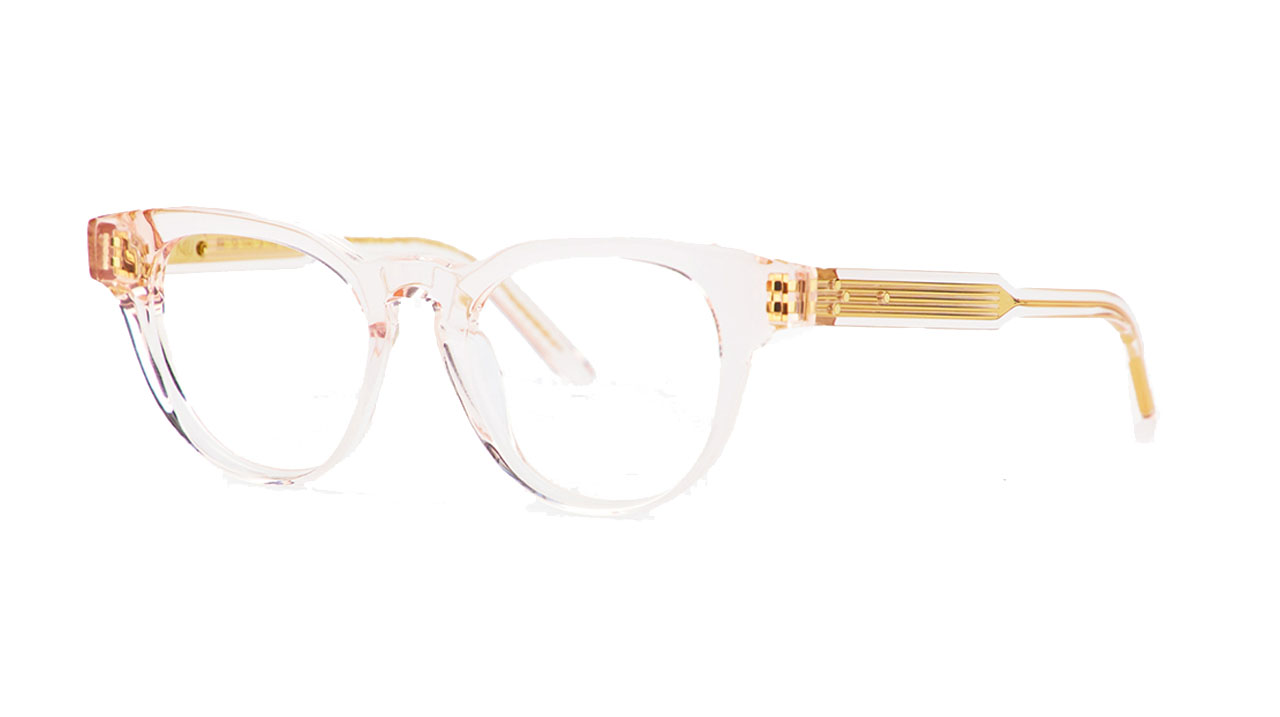 Paire de lunettes de vue Uniquedesignmilano Frame 29 couleur rose - Côté à angle - Doyle