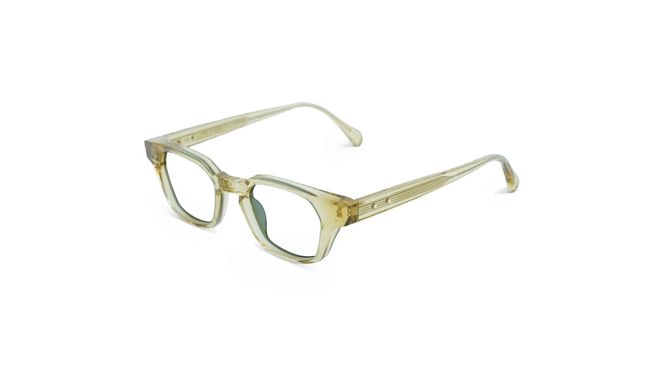 Paire de lunettes de vue Uniquedesignmilano Sognare couleur vert - Côté à angle - Doyle