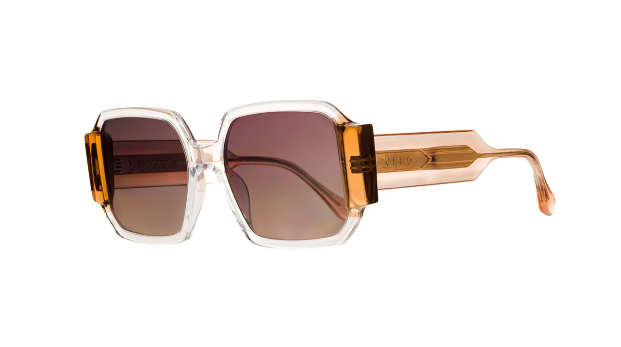 Paire de lunettes de soleil Visionario Barbara /s couleur sable - Côté à angle - Doyle