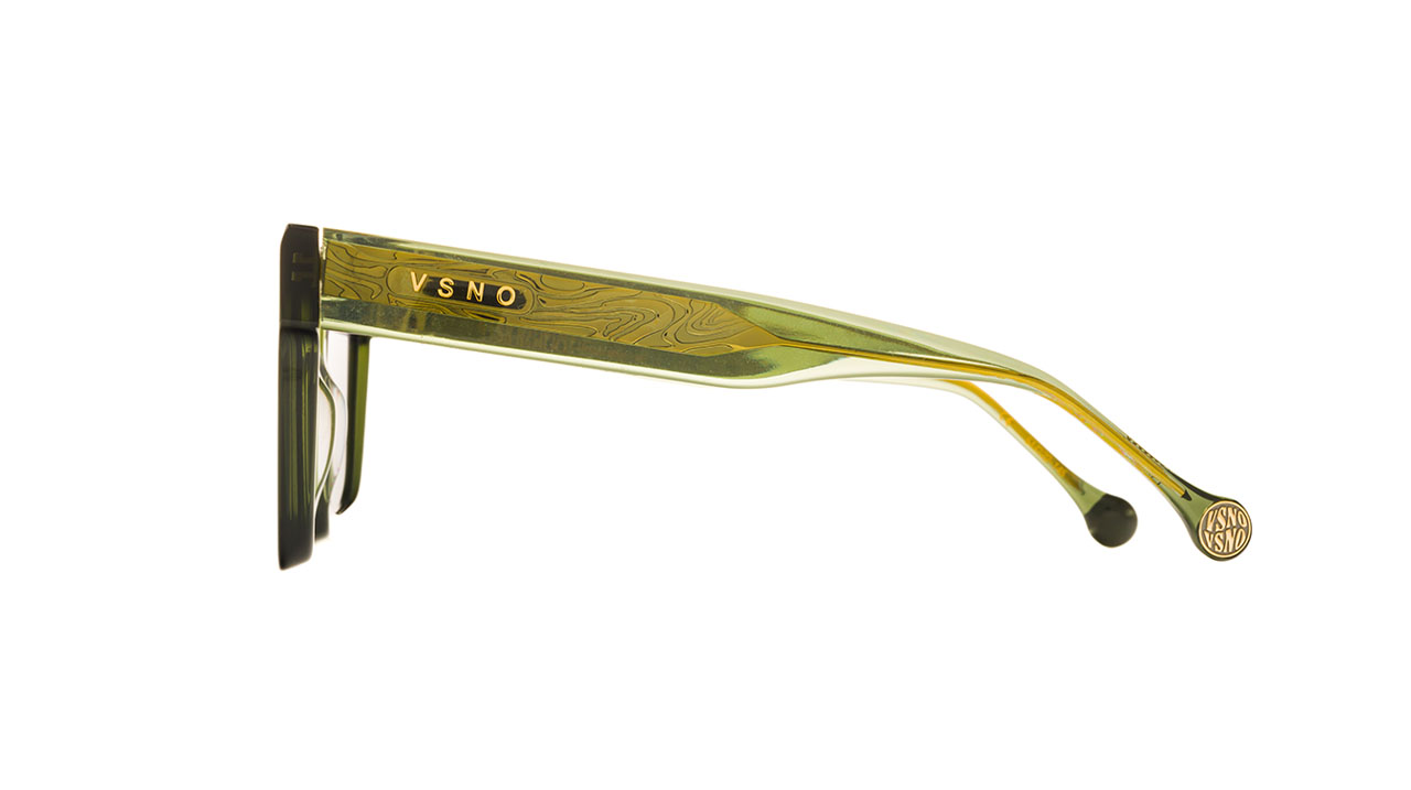 Paire de lunettes de soleil Visionario Curie /s couleur vert - Côté droit - Doyle