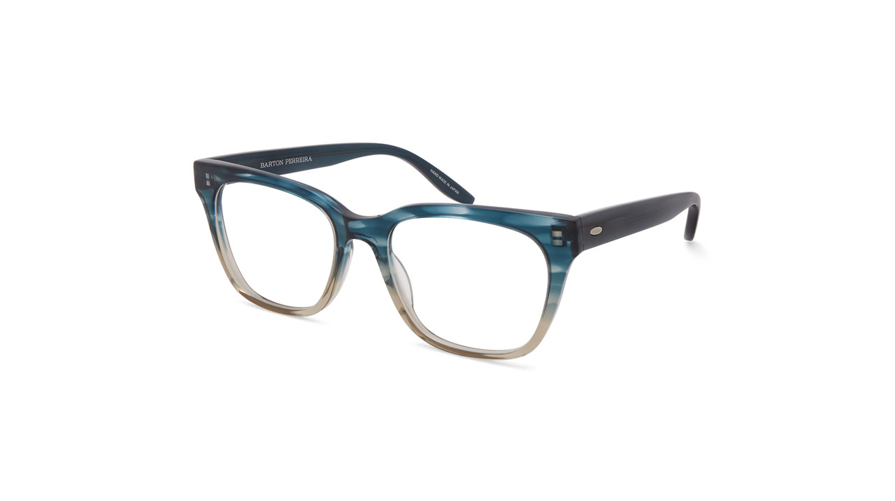 Paire de lunettes de vue Barton-perreira Duffy couleur bleu - Côté à angle - Doyle