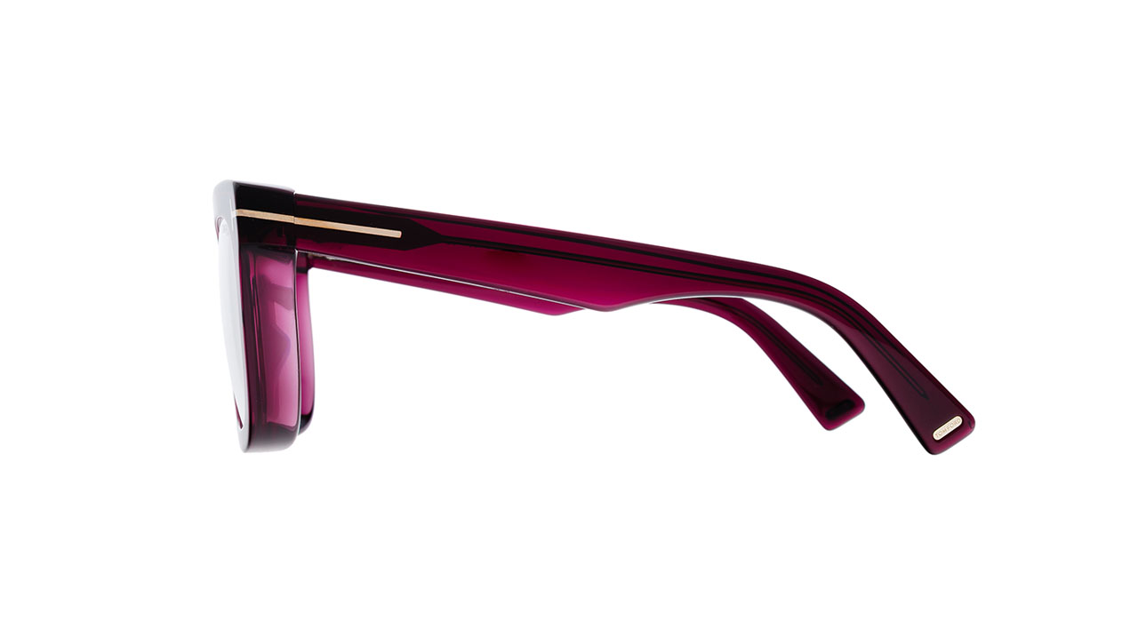Paire de lunettes de vue Tom-ford Tf5881-b couleur mauve - Côté droit - Doyle