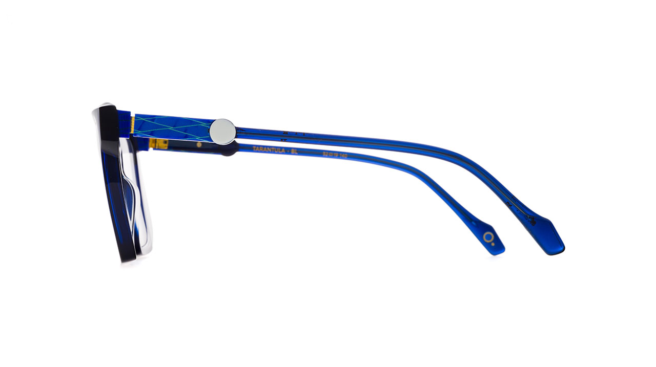 Paire de lunettes de vue Etnia-barcelona Tarantula couleur bleu - Côté droit - Doyle
