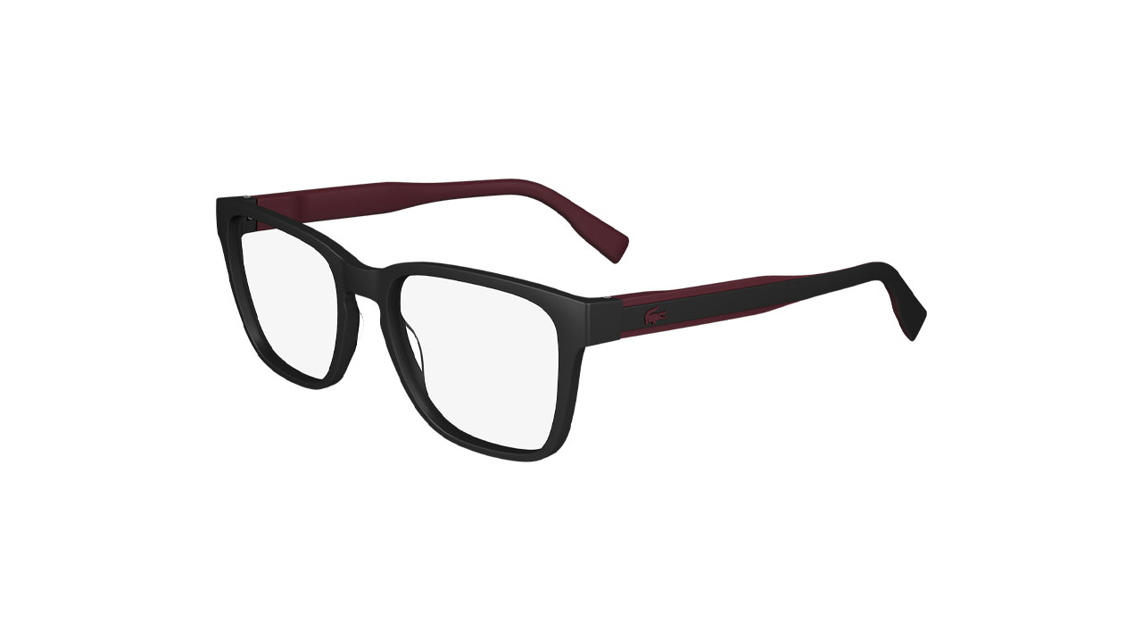 Paire de lunettes de vue Lacoste L2935 couleur rouge - Côté à angle - Doyle