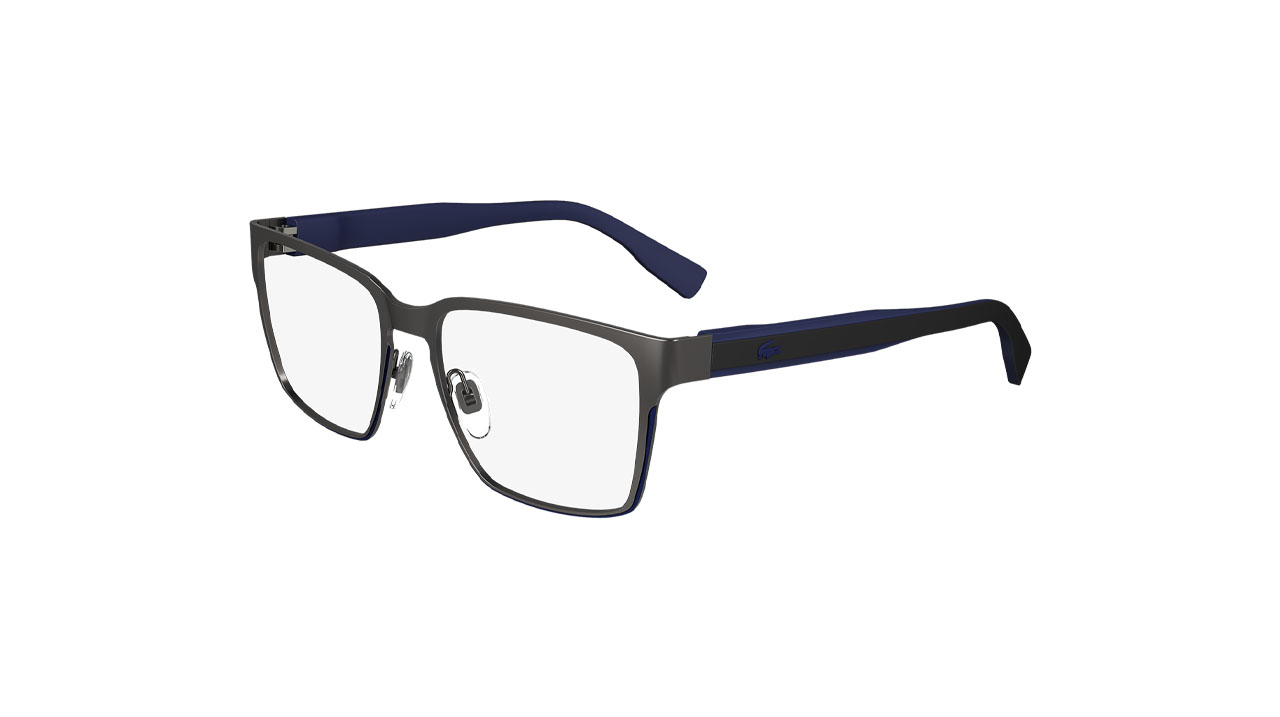Paire de lunettes de vue Lacoste L2293 couleur bronze - Côté à angle - Doyle