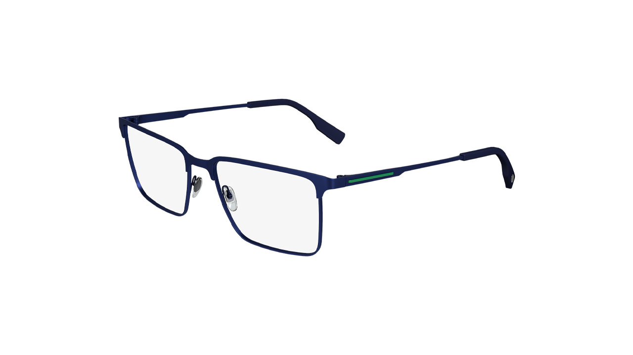 Paire de lunettes de vue Lacoste L2296 couleur marine - Côté à angle - Doyle