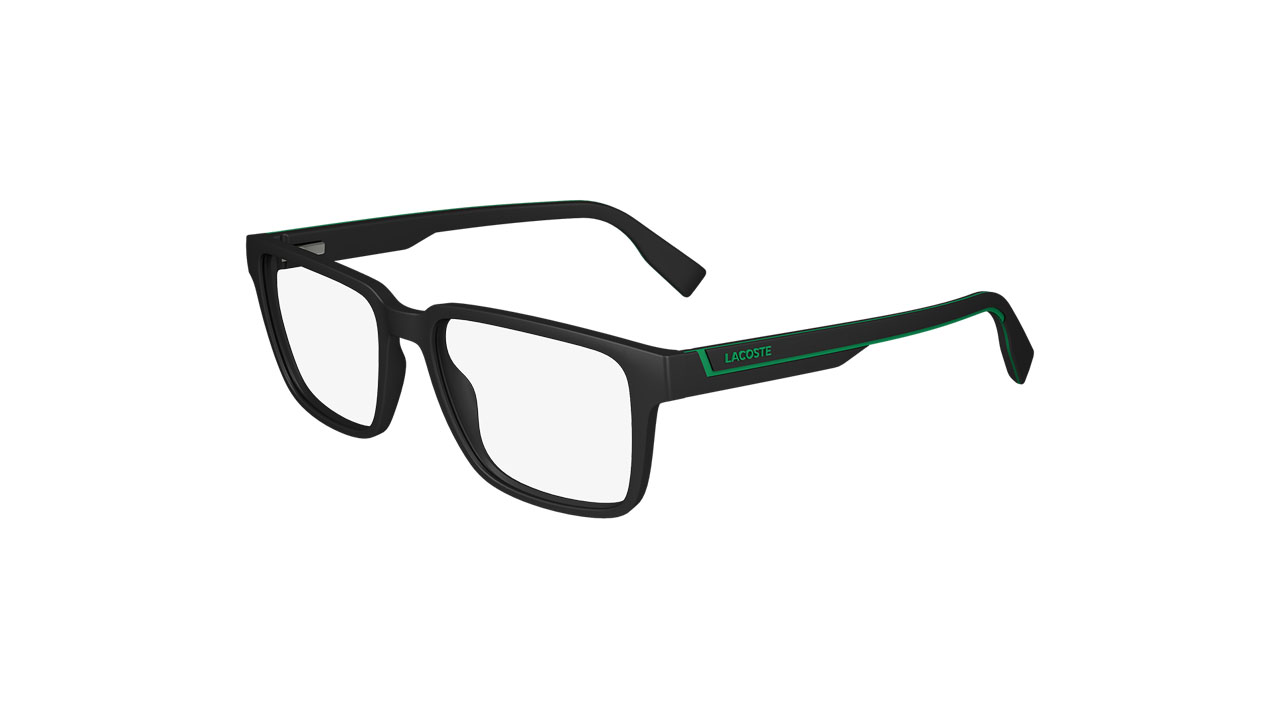 Paire de lunettes de vue Lacoste L2936 couleur noir - Côté à angle - Doyle