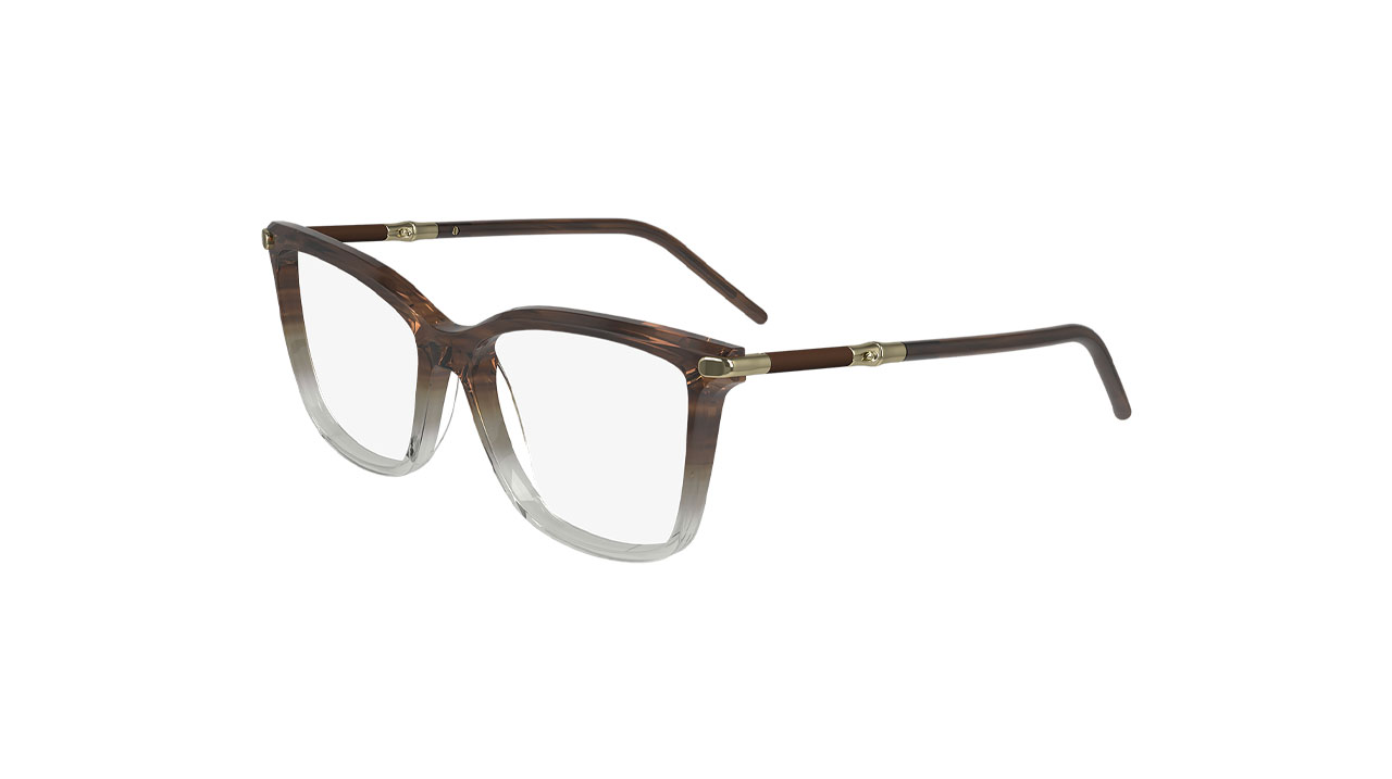 Paire de lunettes de vue Longchamp Lo2726 couleur brun - Côté à angle - Doyle