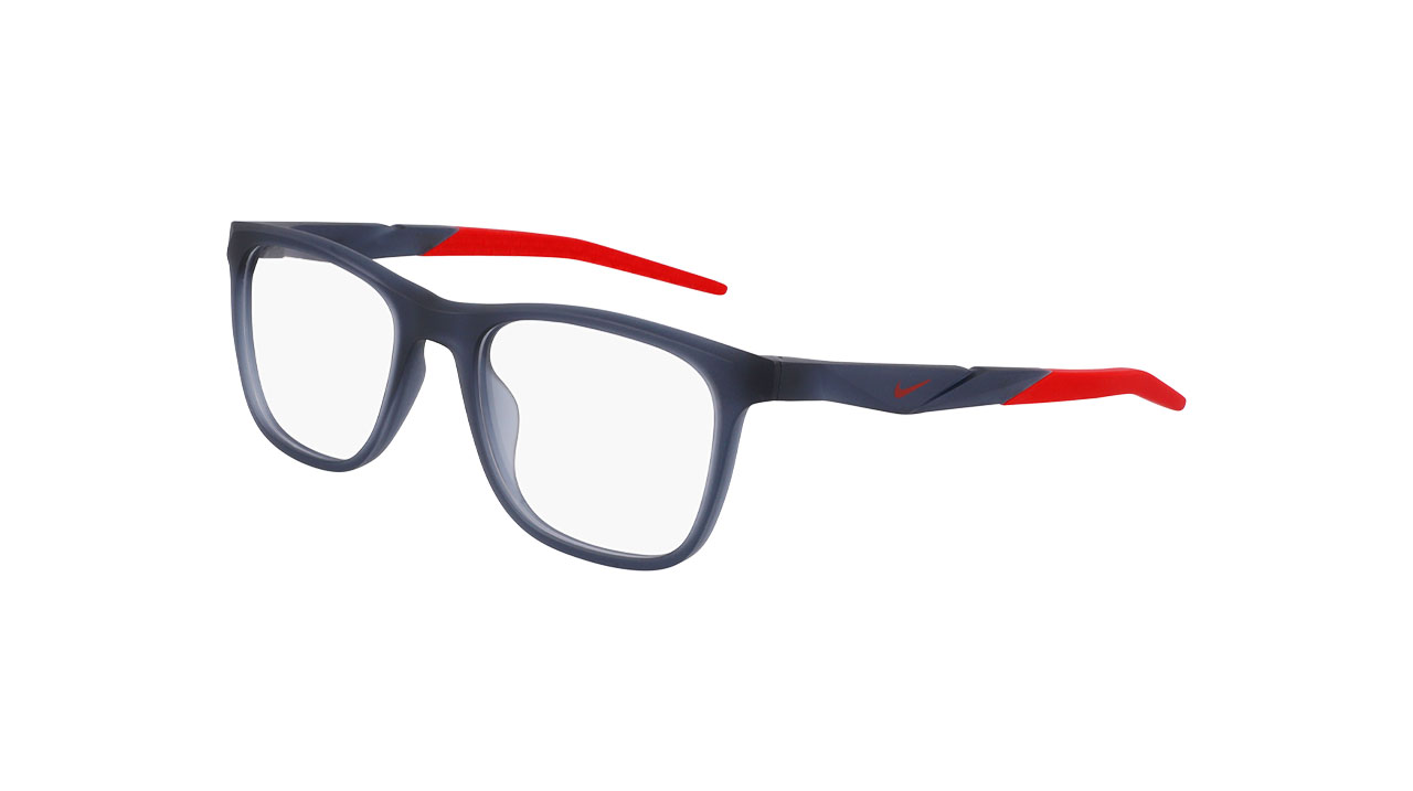 Paire de lunettes de vue Nike 7056 couleur gris - Côté à angle - Doyle