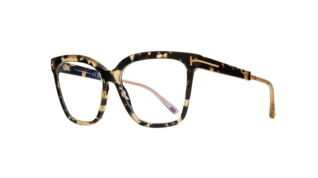 Paire de lunettes de vue Tom-ford Tf5892-b couleur noir - Côté à angle - Doyle