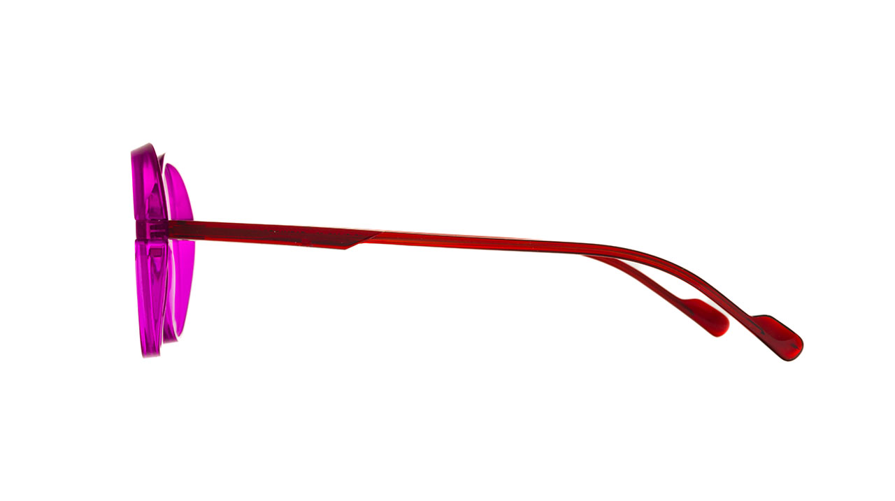 Paire de lunettes de vue Blush Cashmire couleur mauve - Côté droit - Doyle
