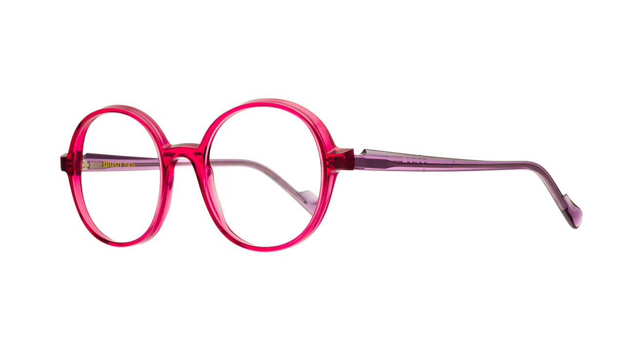 Paire de lunettes de vue Blush Bisou couleur rose - Côté à angle - Doyle