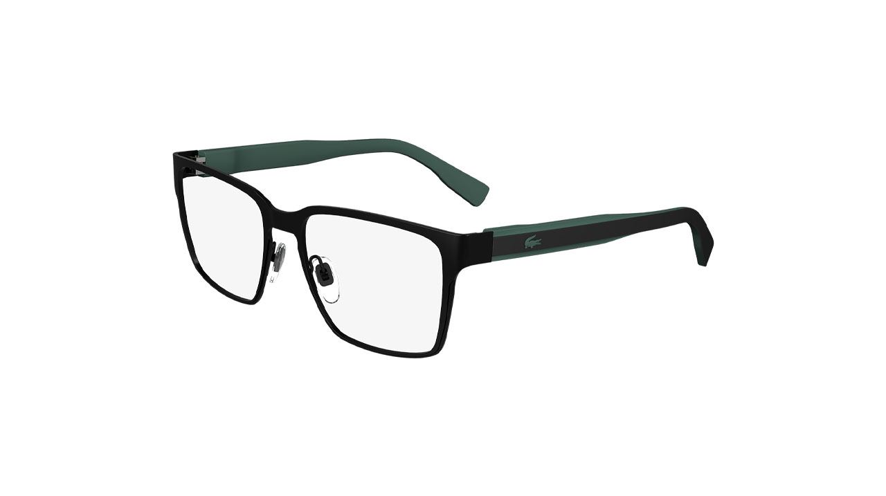 Paire de lunettes de vue Lacoste L2293 couleur noir - Côté à angle - Doyle
