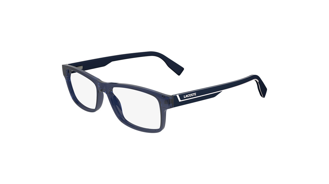 Paire de lunettes de vue Lacoste L2707n couleur marine - Côté à angle - Doyle