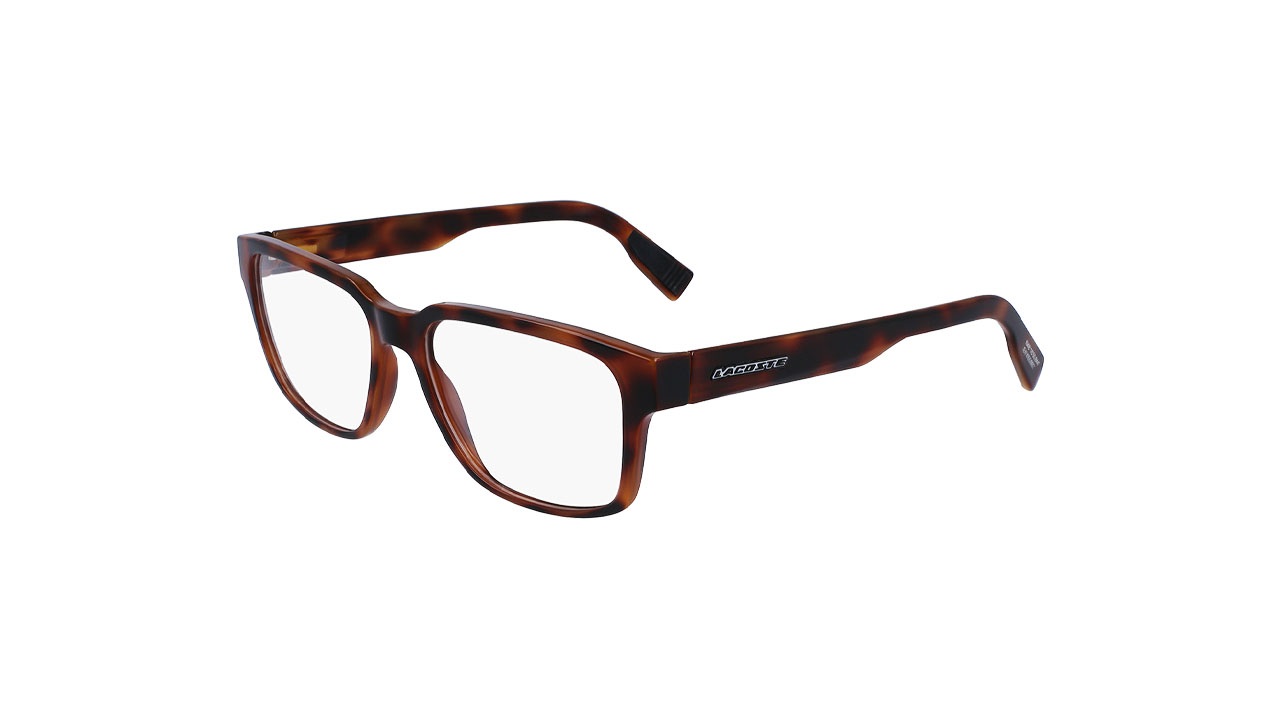 Paire de lunettes de vue Lacoste L2927 couleur brun - Côté à angle - Doyle