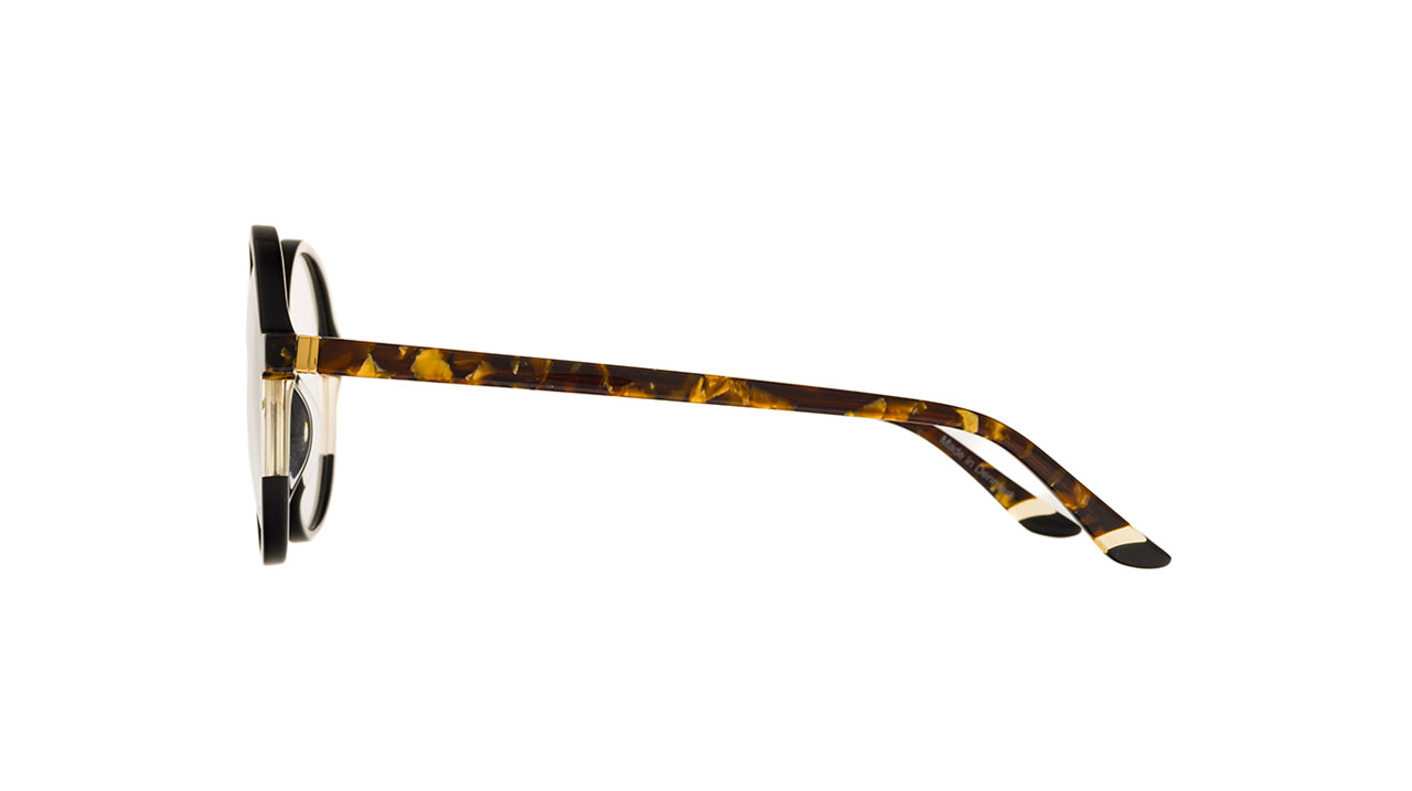 Paire de lunettes de vue Prodesign Glow 4 couleur noir - Côté droit - Doyle