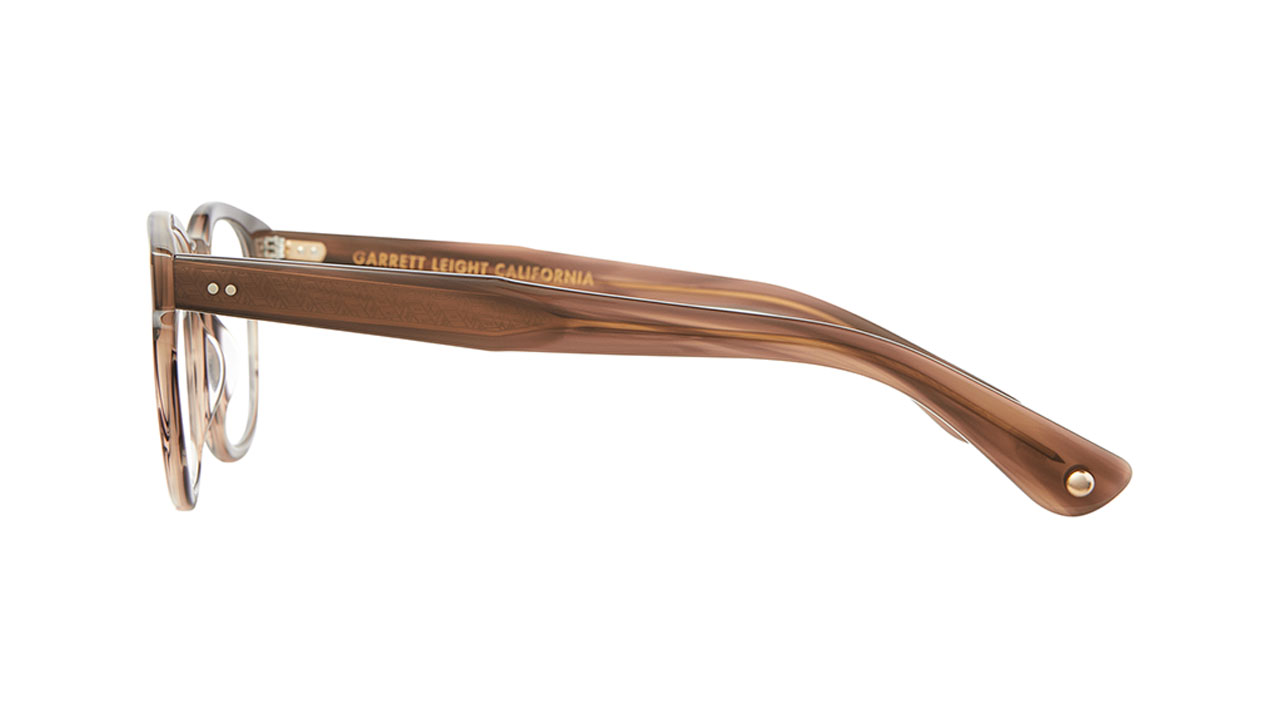 Glasses Garrett-leight Ace ii, brown colour - Doyle