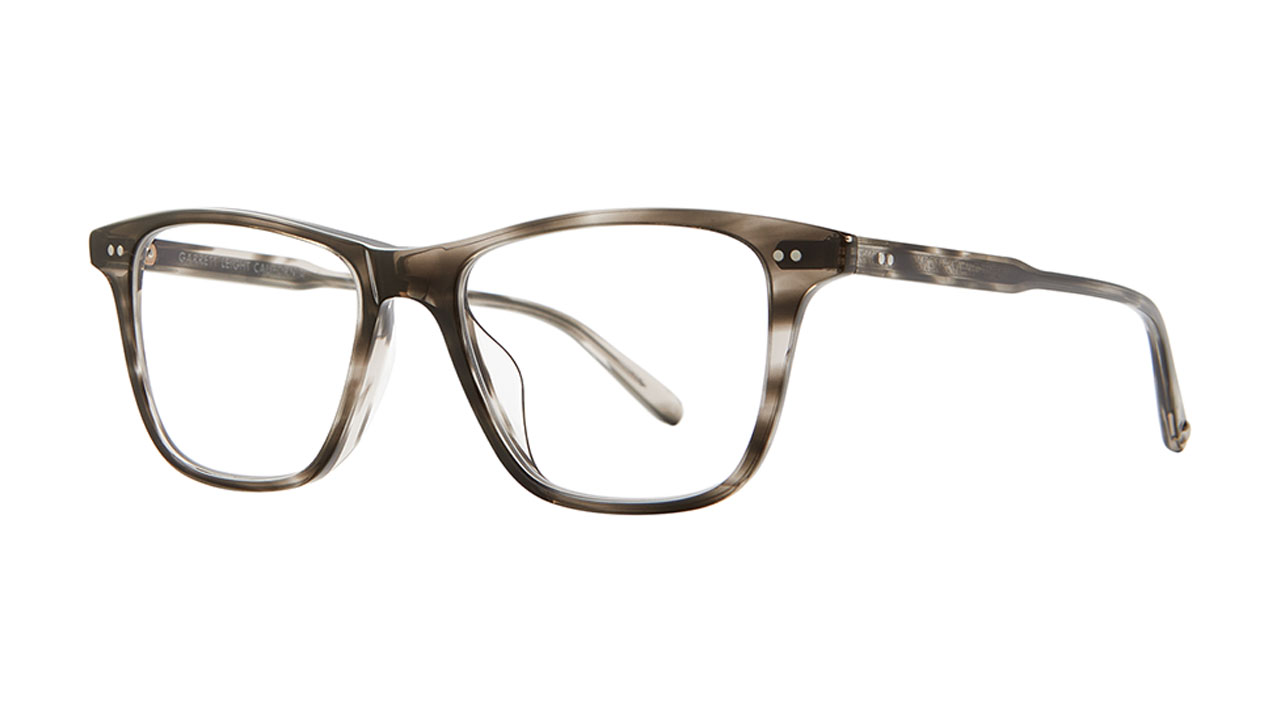 Paire de lunettes de vue Garrett-leight Hayes couleur noir - Côté à angle - Doyle