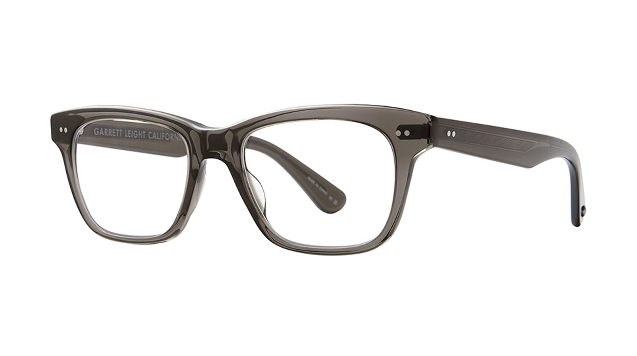 Paire de lunettes de vue Garrett-leight Buchanan couleur noir - Côté à angle - Doyle