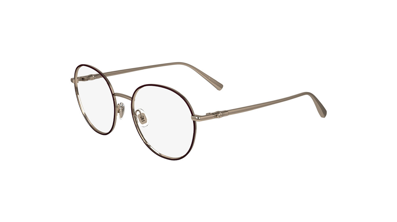 Paire de lunettes de vue Longchamp Lo2160 couleur rouge - Côté à angle - Doyle