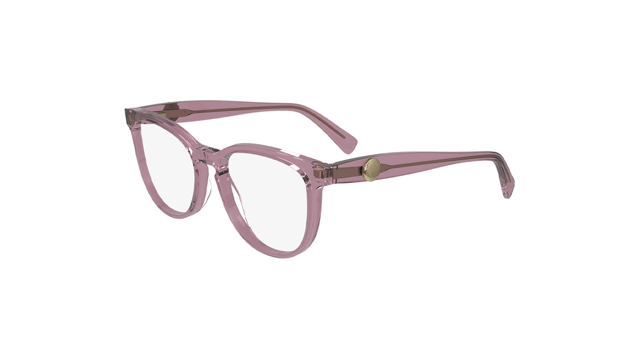 Paire de lunettes de vue Longchamp Lo2729 couleur mauve - Côté à angle - Doyle
