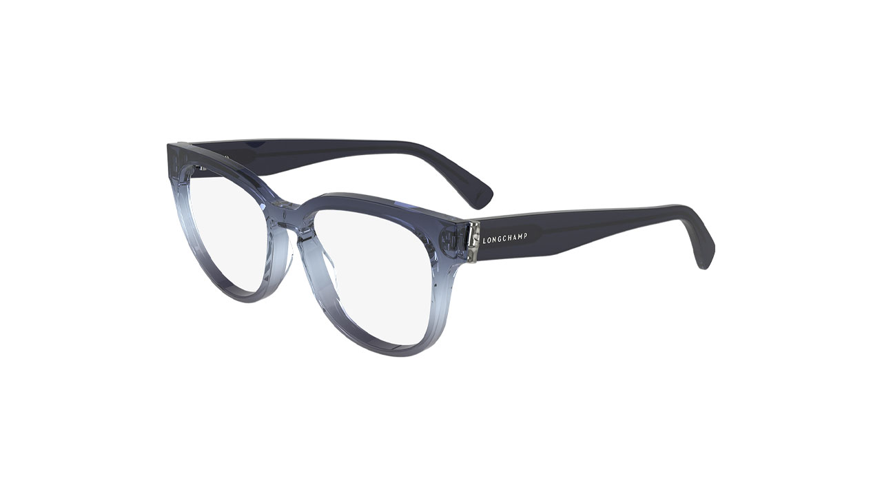 Paire de lunettes de vue Longchamp Lo2732 couleur marine - Côté à angle - Doyle