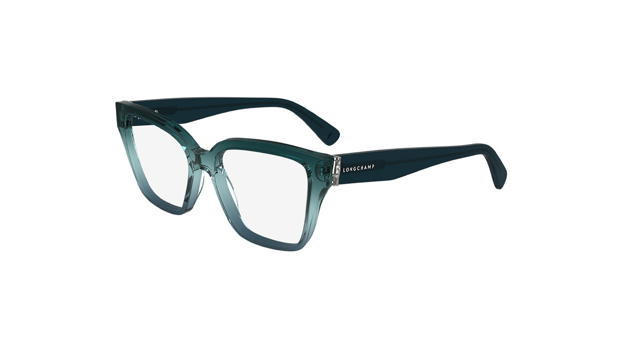 Paire de lunettes de vue Longchamp Lo2733 couleur marine - Côté à angle - Doyle