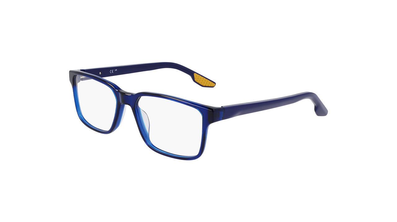 Paire de lunettes de vue Nike 7160 couleur bleu - Côté à angle - Doyle