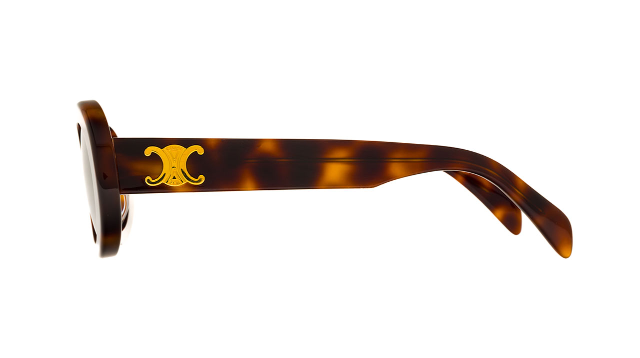 Paire de lunettes de soleil Celine-paris Cl40194u /s couleur havane - Côté droit - Doyle